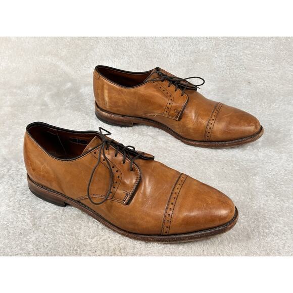 Allen Edmonds Clifton Mens Size 10 D Walnut Brown Cap-Toe Brogue Oxford Shoe main image 6